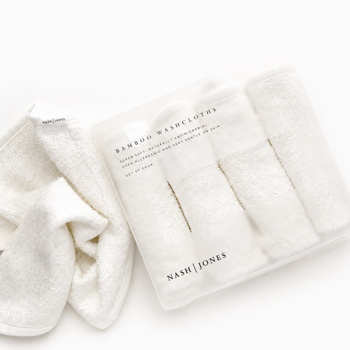 Bamboo Facial Washcloths by Nash & Jones