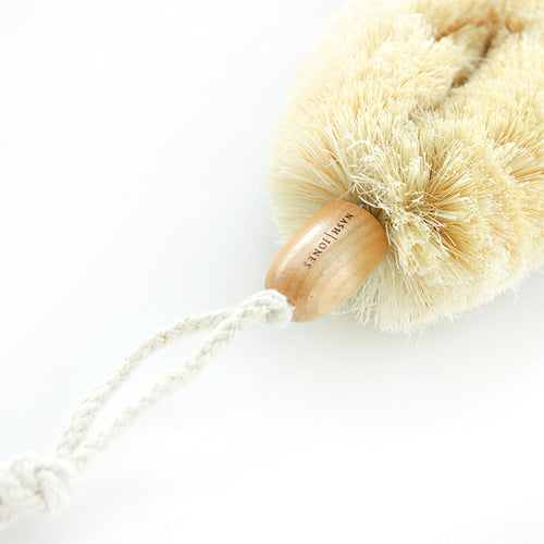 Nash & Jones Agave Dry Body Brush wooden handle and cotton loop